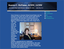 Tablet Screenshot of karendevane.com